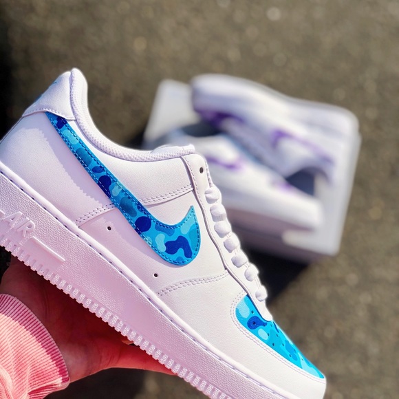 “Camo” Nike Air Force 1s (Custom Made/Painted) - Picture 5 of 8